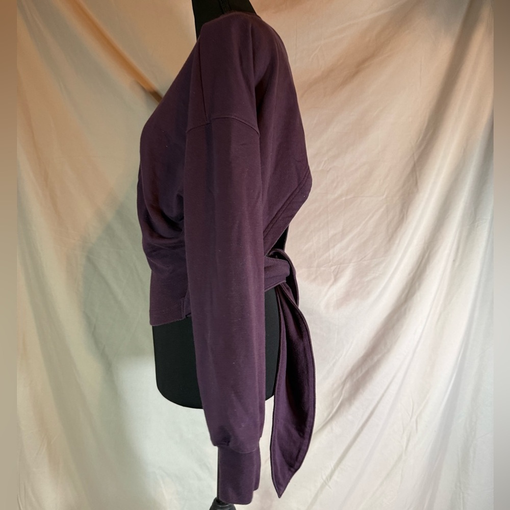Athleta‎ Yoga Tie-Back Sweatshirt – Agate Purple 🟣🧘‍♀️ - Picture 5 of 6